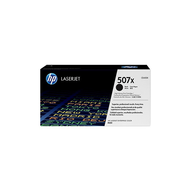 Original HP 507X toner sort(CE400X)