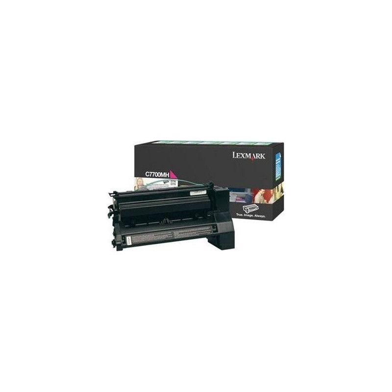 Original Lexmark C7700YH lasertoner, gul, 10000s