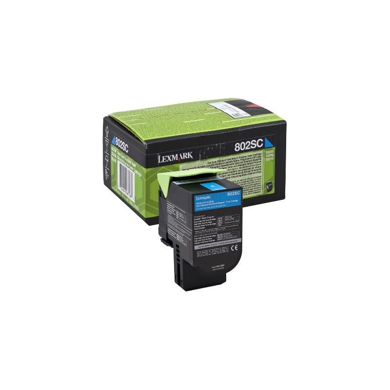 Original Lexmark (80C2SC0) Toner Cyan