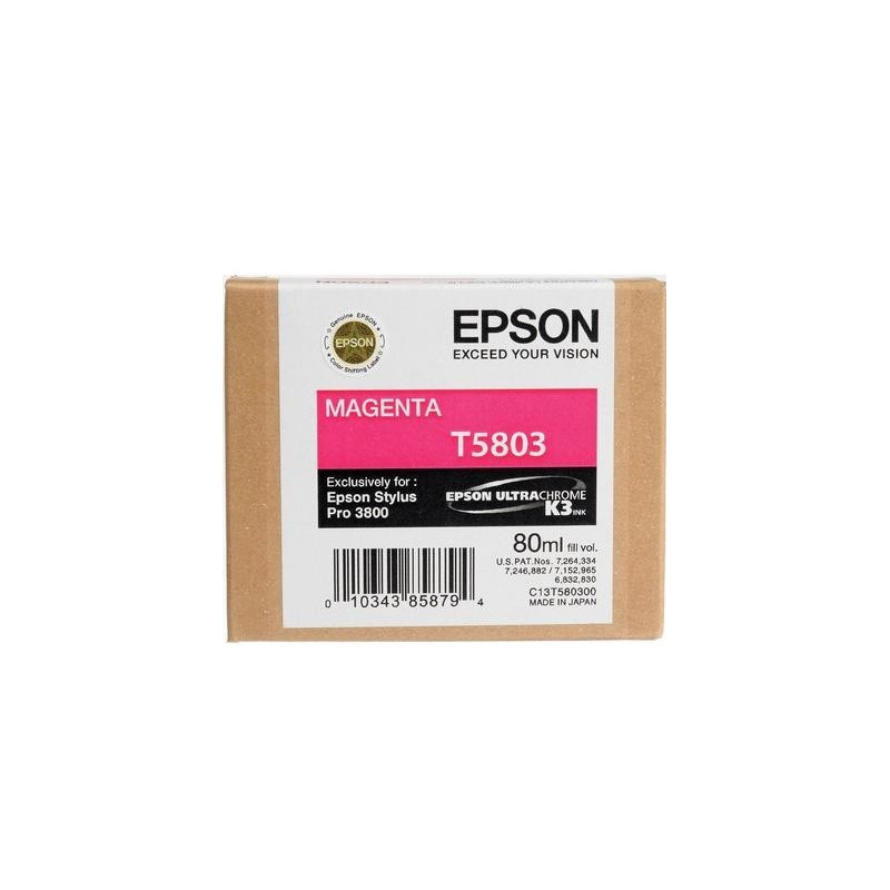 Original Epson T5803 Blækpatron magenta 80 ml (C13T580300)