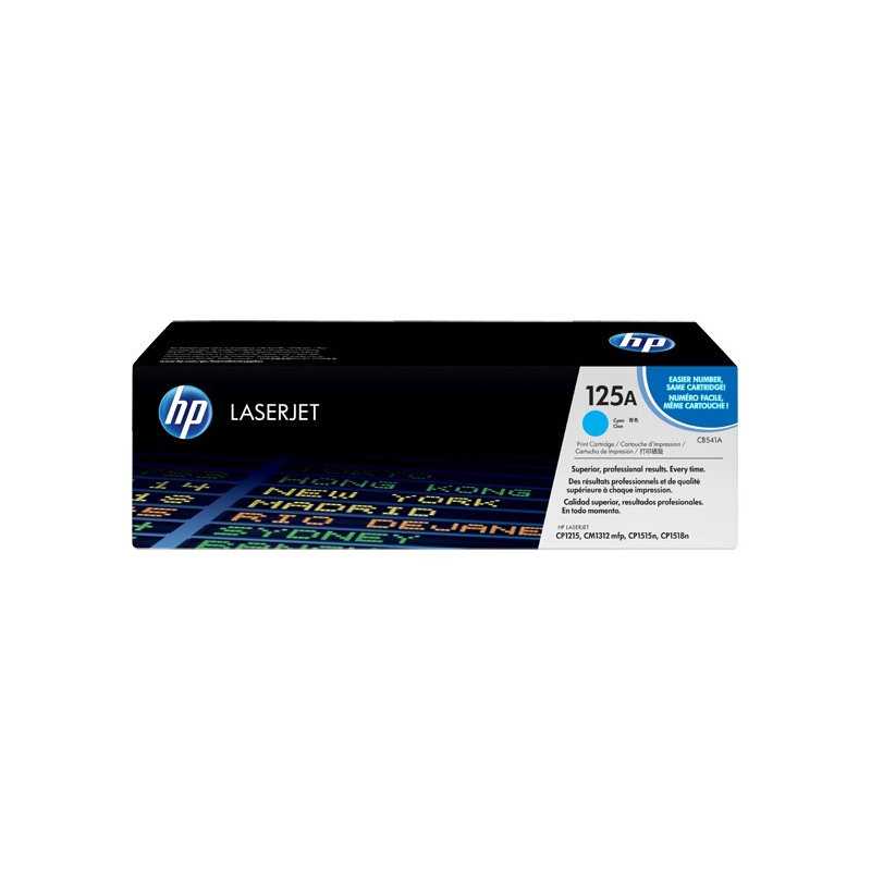 Original HP 125A LaserJet-tonerpatron, cyan (CB541A)