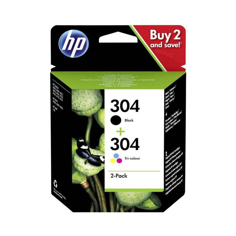 HP 304 /farve blækpatron sort (3JB05AE) original OD