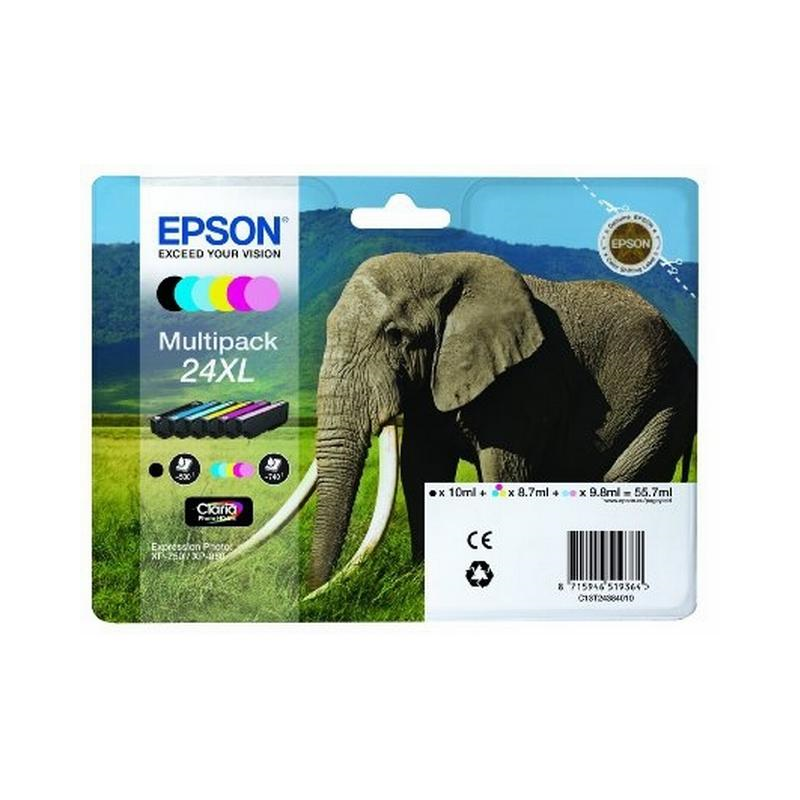 Epson 24XL multipack blækpatron (T2438) original bulk