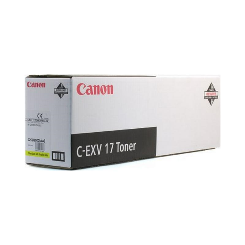 Canon C-EXV 17 original Gul toner 0259B002