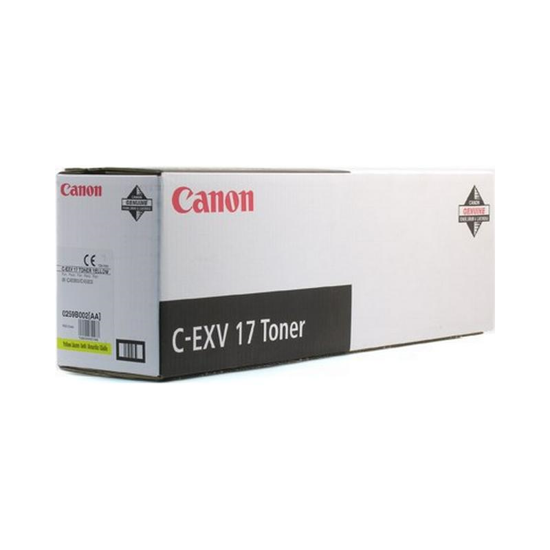 Canon C-EXV 17 original gul toner (0259b002)