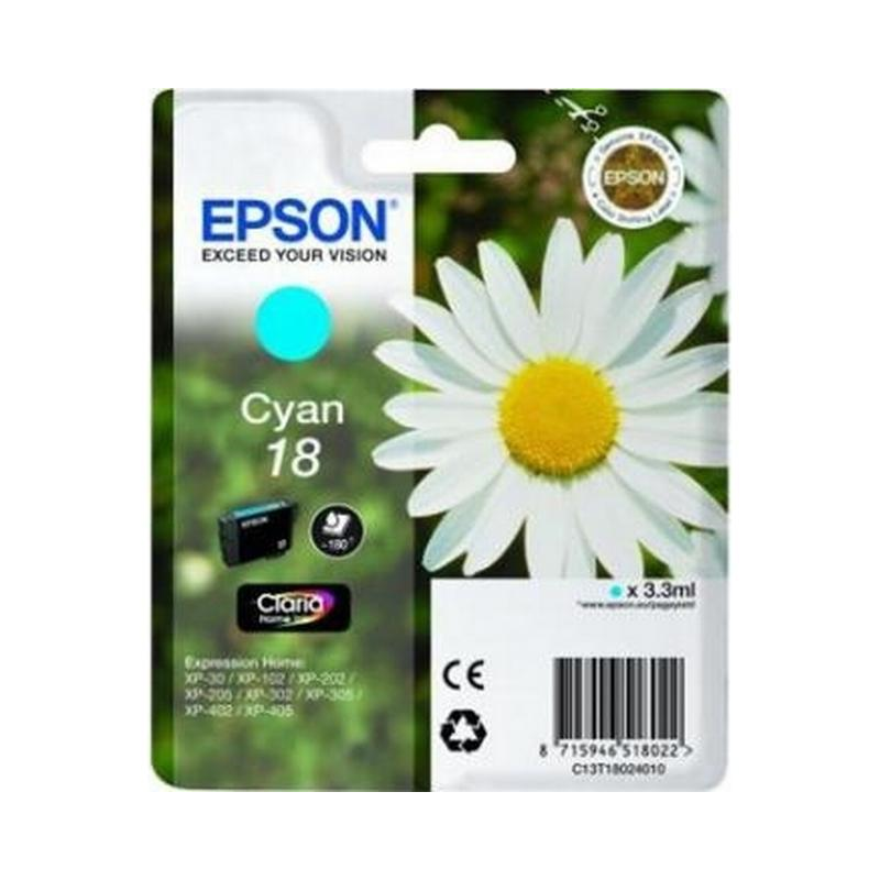 Epson 18 blækpatron cyan (T1802) original