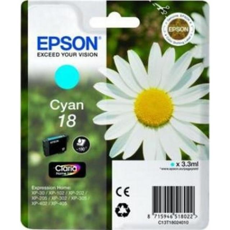 Epson 18 original Cyan blækpatron T1802