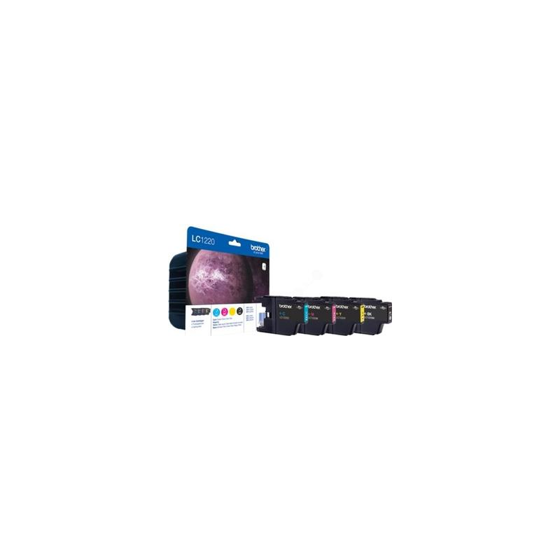 Brother LC 1220 multipack blækpatron CMYK (LC1220VALBP) original bulk