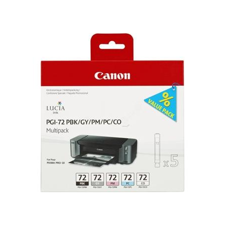 Canon PGI 72 PBK/PM/PC/GY/CO original Multipack blækpatroner