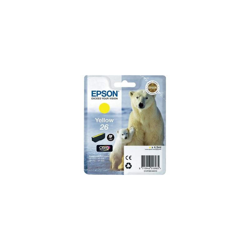 Epson 26 blækpatron gul (T2601) original