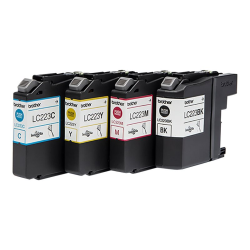 Brother LC 223 multipack blækpatron CMYK (LC223VALBP) original bulk