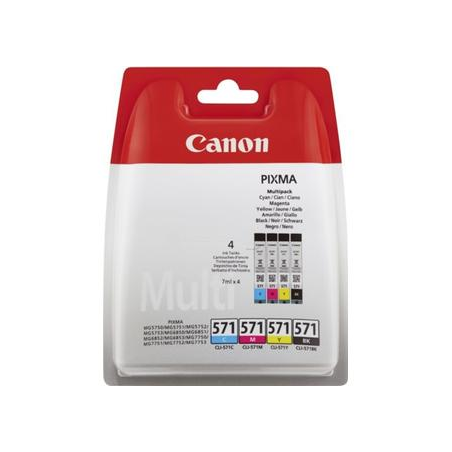 Canon CLI 571 original BK/C/M/Y Multipack blækpatroner bulk