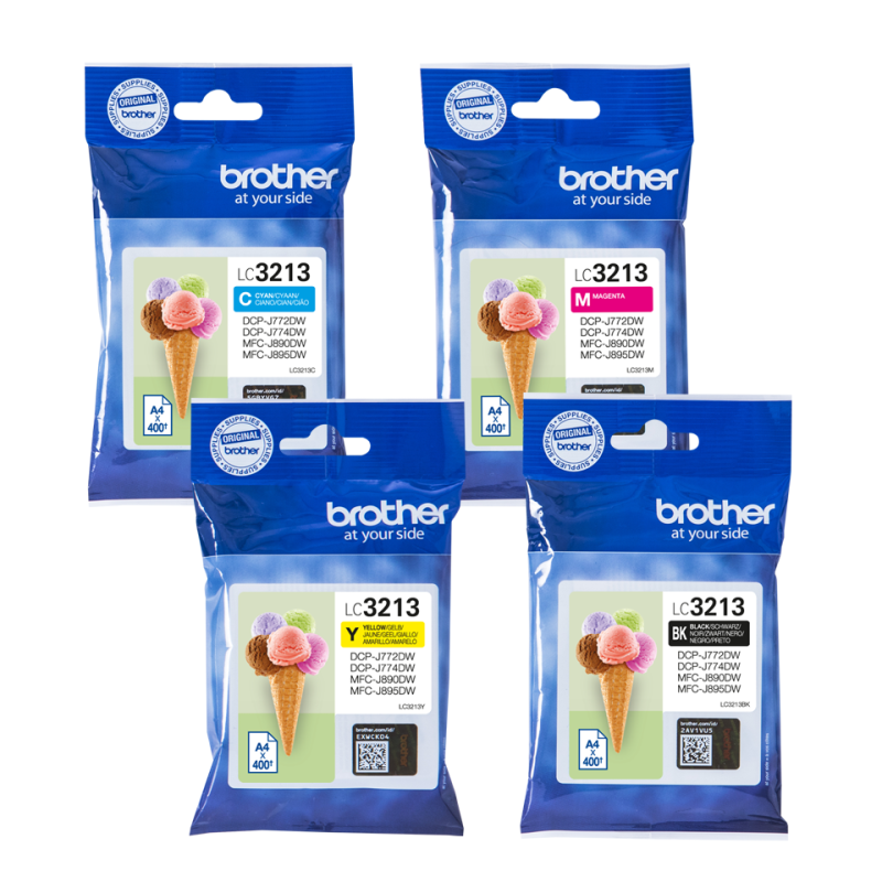 Brother 3213 multipack blækpatron CMYK (LC3213VALBP) original
