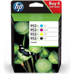 HP 953XL CMYK Blækpatron (L0S70AE/F6U18AE/F6U17AE/F6U16AE) multipack Original OD billig pris | Multitech