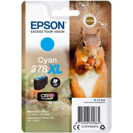 Epson 378XL original Cyan blækpatron T3792