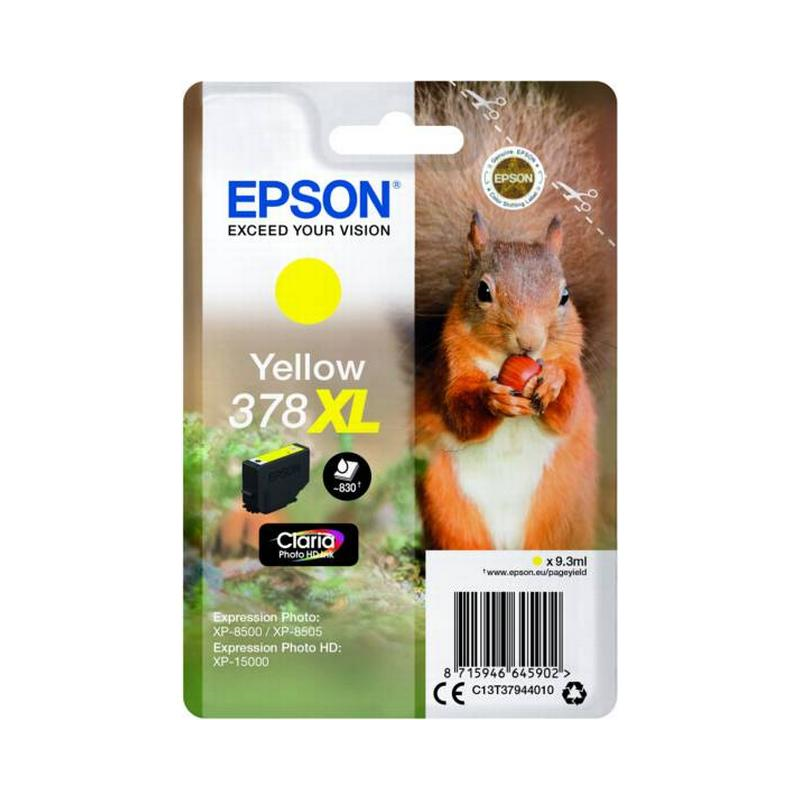 Epson 378XL original Gul blækpatron T3794