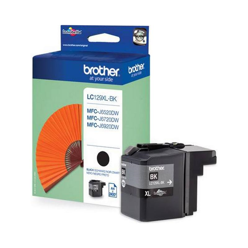 Brother LC-129XLBK blækpatron sort (LC129XLBK) original bulk billig pris | Multitech