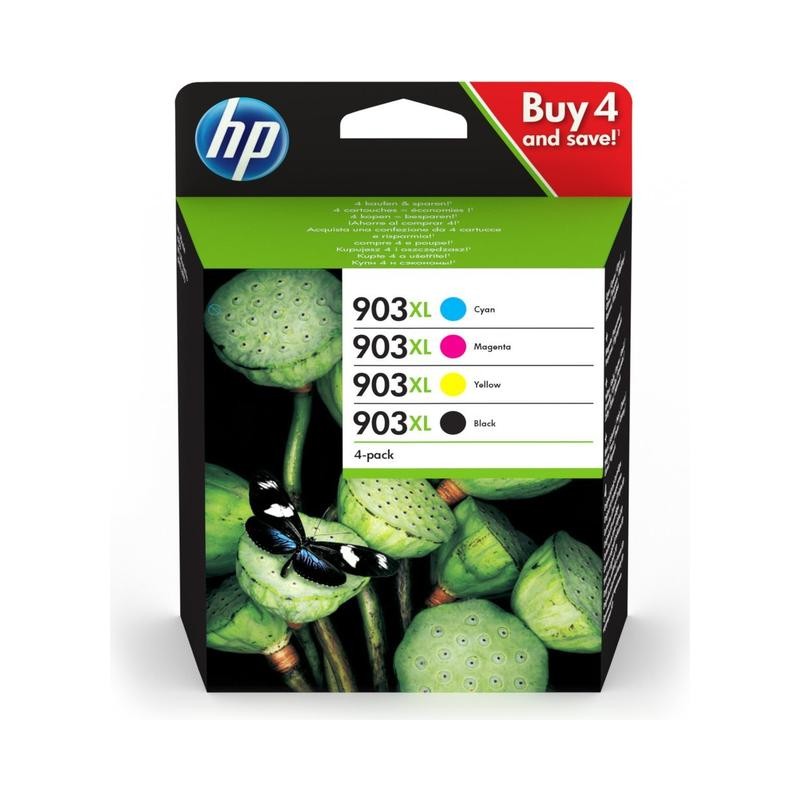 HP 903XL CMYK Blækpatron (T6M15AE/T6M11AE/T6M07AE/T6M03AE) multipack Original OD billig pris | Multitech