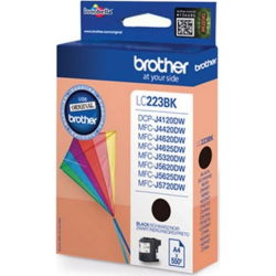 Brother -223BK blækpatron lys cyan (LC223BK) original bulk