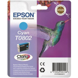 Epson EPSON T0802 blækpatron cyan (C13T08024011) original bulk