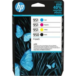 HP 950 multipack blækpatron BK+CMY (6ZC65AE) original