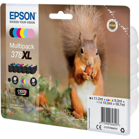 Epson 378XL original MultiPack blækpatron T3798 bulk