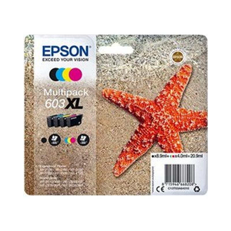 Epson 603XL multipack blækpatron CMYK (C13T03A64010) original bulk