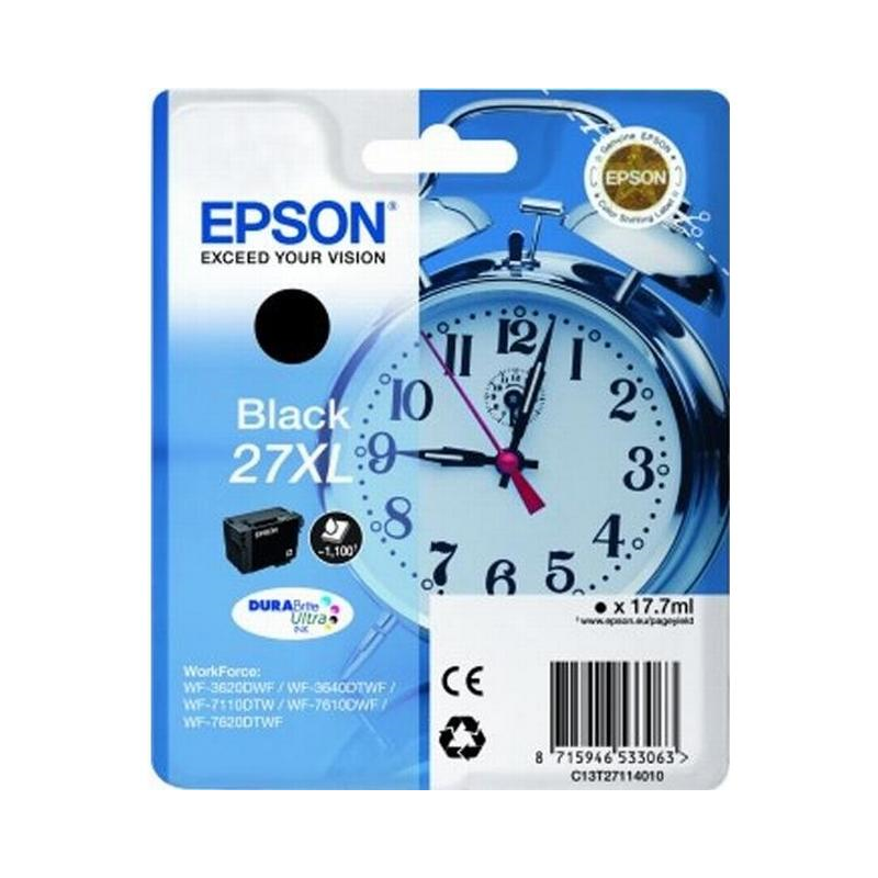 Epson 27XL blækpatron sort (T2711) original bulk
