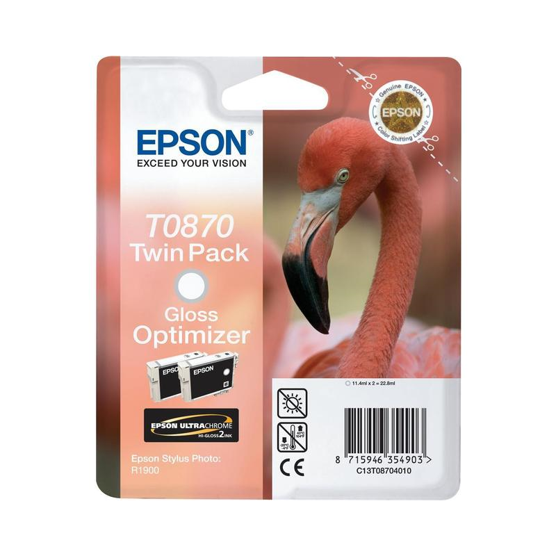 Original Epson T0870 2-pack (Gloss Optimizer)