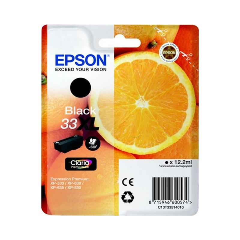 Epson 33XL blækpatron sort (T3351) original