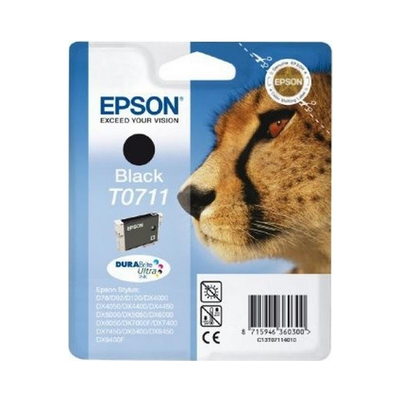 Epson blækpatron sort (T0711) original bulk