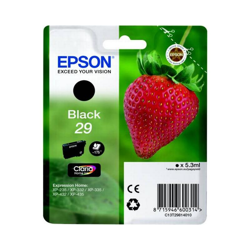 Epson 29 blækpatron sort (T2994) original bulk