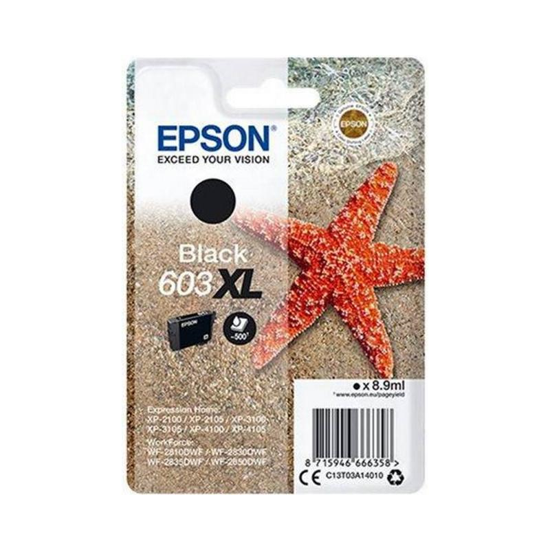 Epson 603XL blækpatron sort (C13T03A14010) original bulk