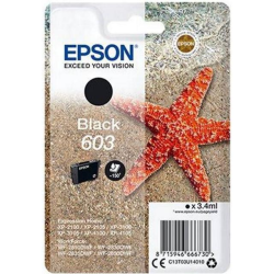 Epson 603 blækpatron sort (C13T03U14010) original bulk