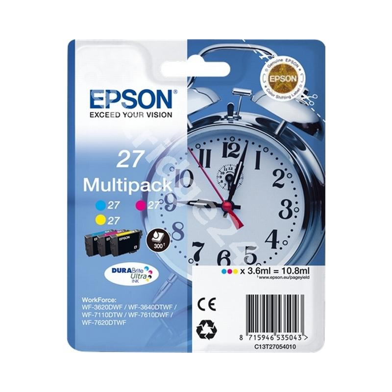 Epson 27 multipack blækpatron CMY (C13T27054012) original bulk