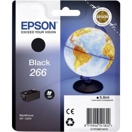 Epson T266 original Sort blækpatron bulk