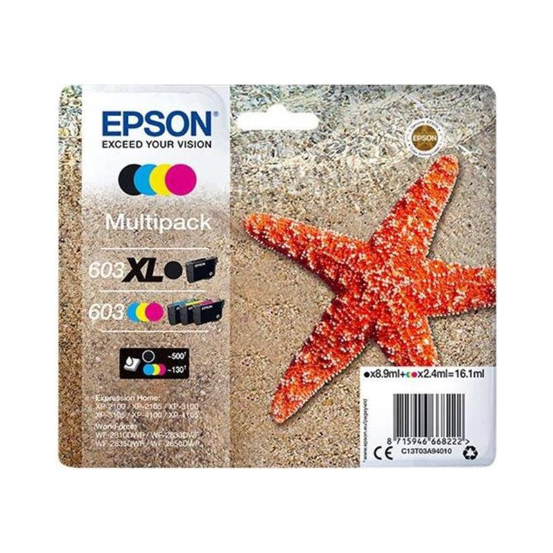 Epson 603/603XL original MultiPack 4 farver