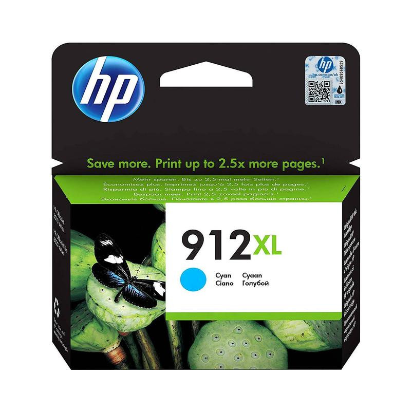 HP 912XL original Cyan blækpatron 3YL84AE OD