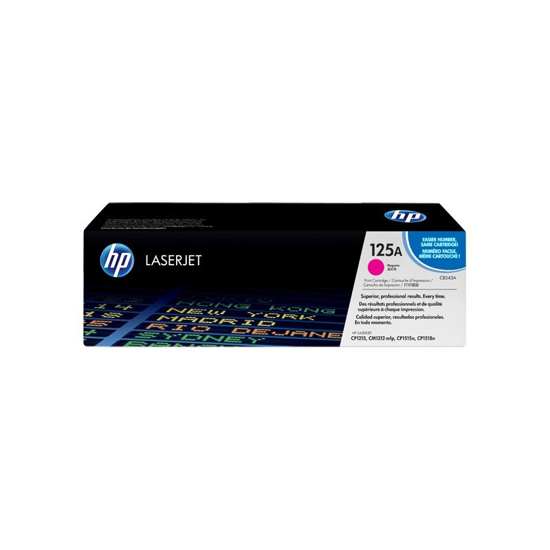Original HP 125A LaserJet-tonerpatron, magenta (CB543A)