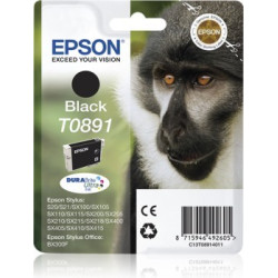 Original Epson T0891 sort durabrite ultra blækpatron 5,8 ml