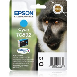 Original Epson T0892 cyan durabrite ultra blækpatron 3,5 ml