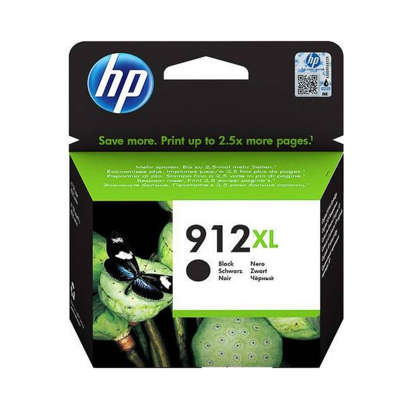 HP 912XL original Sort blækpatron 3YL84AE OD bulk