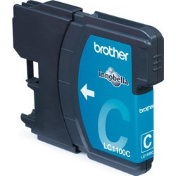 Brother blækpatron lys cyan (LC-1100C) original bulk