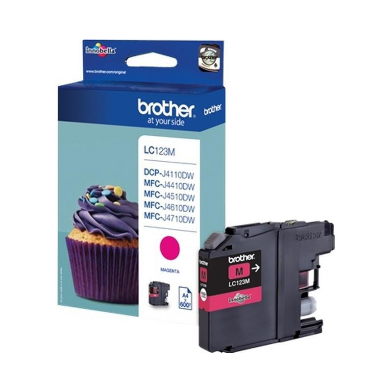 Brother LC123M original Magenta blækpatron bulk