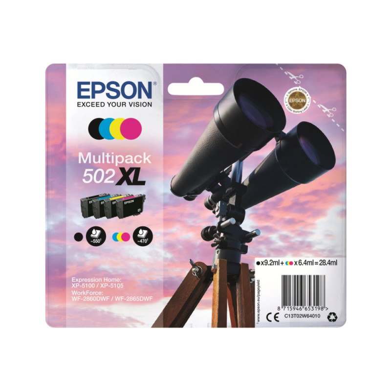 Epson 502XL original MultiPack blækpatroner