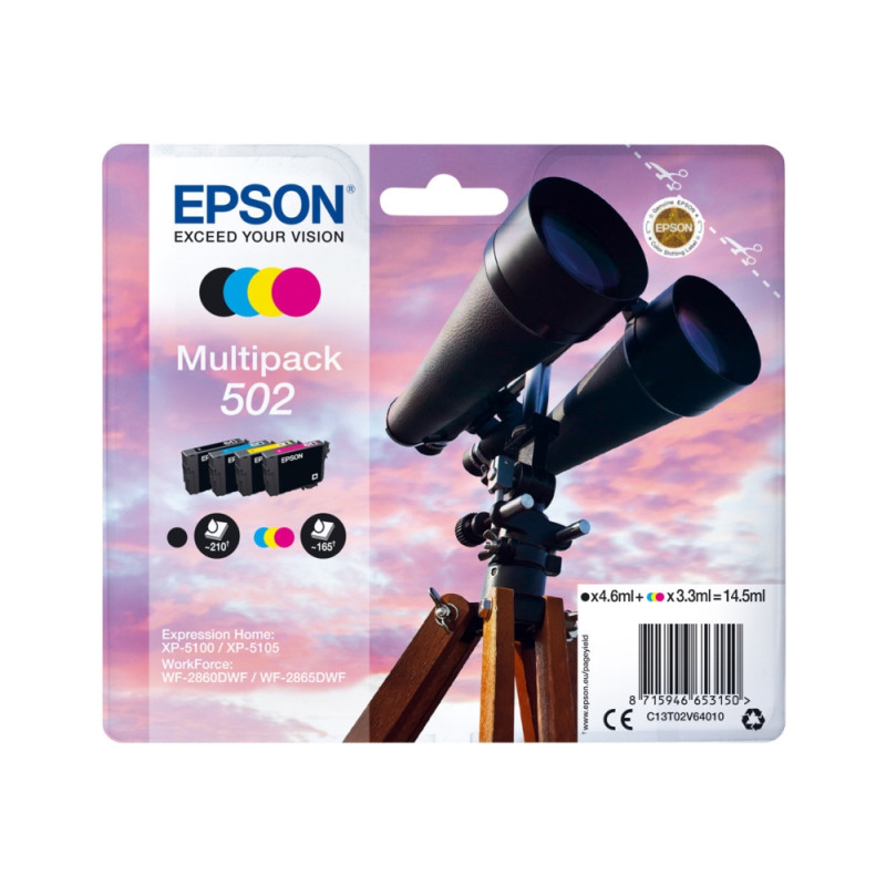 Epson 502 original Multipack blækpatroner bulk