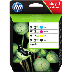 HP 912XL CMYK Blækpatron (3YL80AE/3YL81AE/3YL82AE/3YL83AE) multipack Original OD billig pris | Multitech