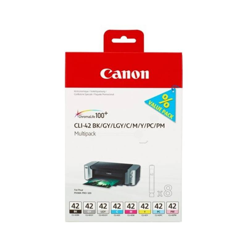 Canon original CLI 42 BK/GY/LGY/C/M/Y/PC/PM 8-pack