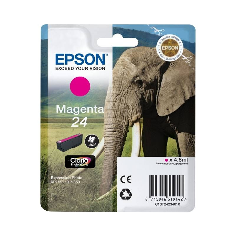 Epson 24 original Magenta blækpatron T2423 bulk