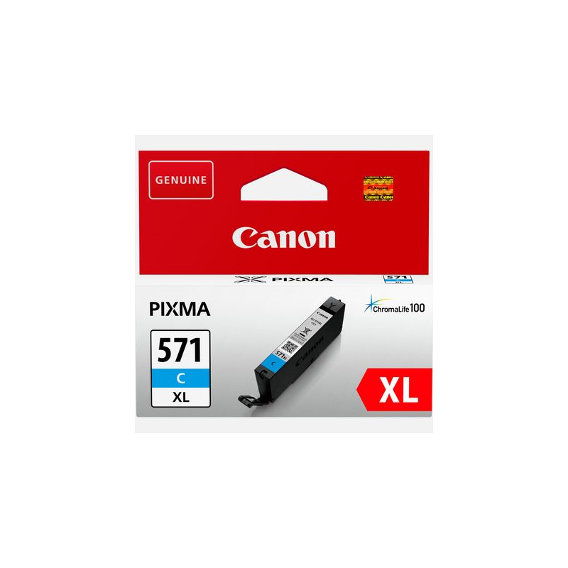 Canon CLI 571C XL original Cyan blækpatron (0332001) bulk